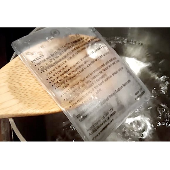 🆕 Set of 2: FAUX FUR HAND WARMER w/ REUSABLE HEAT GEL PACK for MITTENS POCKETS - Picture 9 of 10